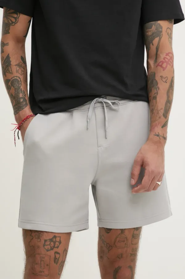 Hollister Co. Kratke hlače Hollister Co. moške, siva barva, KI328-5057