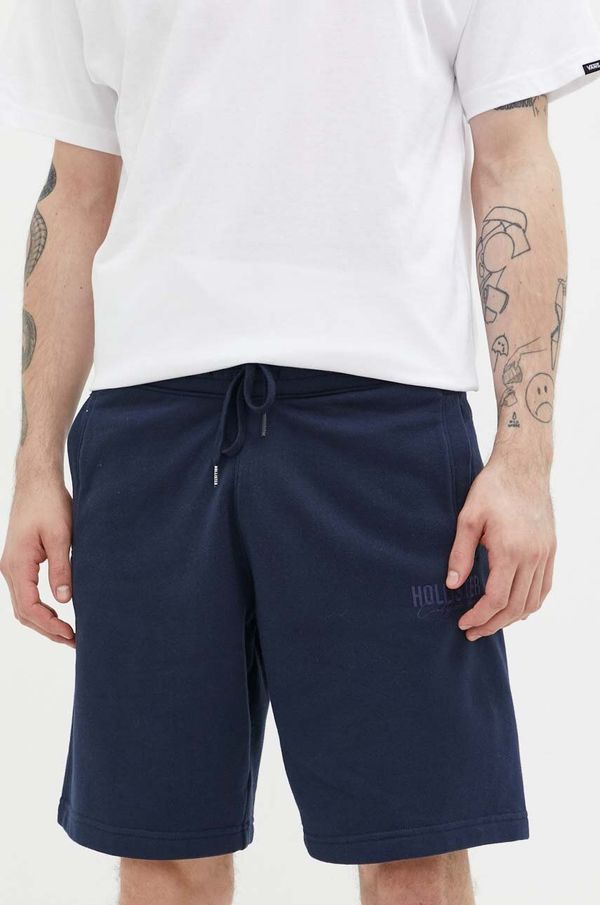 Hollister Co. Kratke hlače Hollister Co. moški, mornarsko modra barva