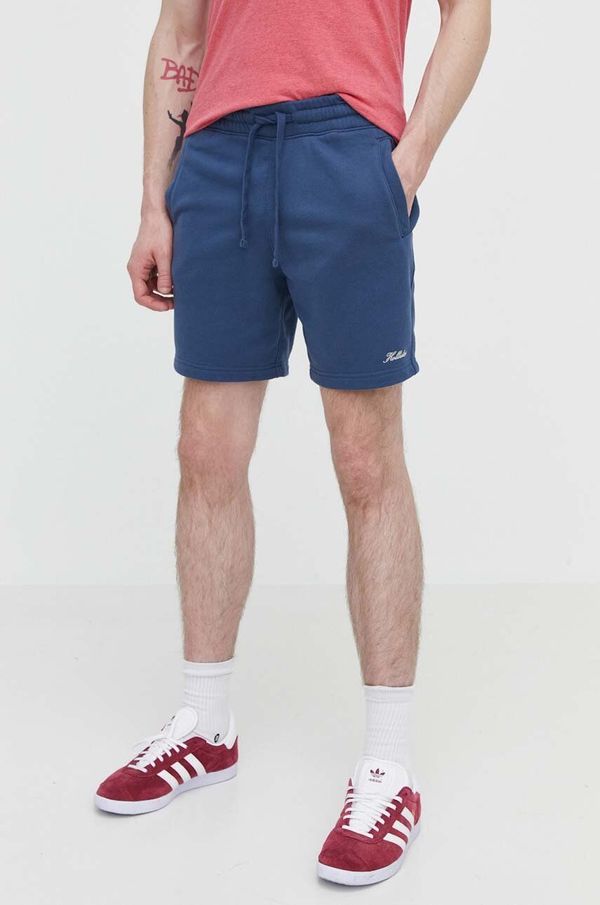Hollister Co. Kratke hlače Hollister Co. moški, mornarsko modra barva