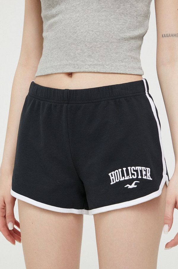 Hollister Co. Kratke hlače Hollister Co. ženski, črna barva