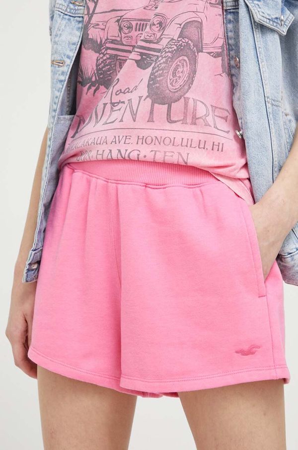 Hollister Co. Kratke hlače Hollister Co. ženski, vijolična barva