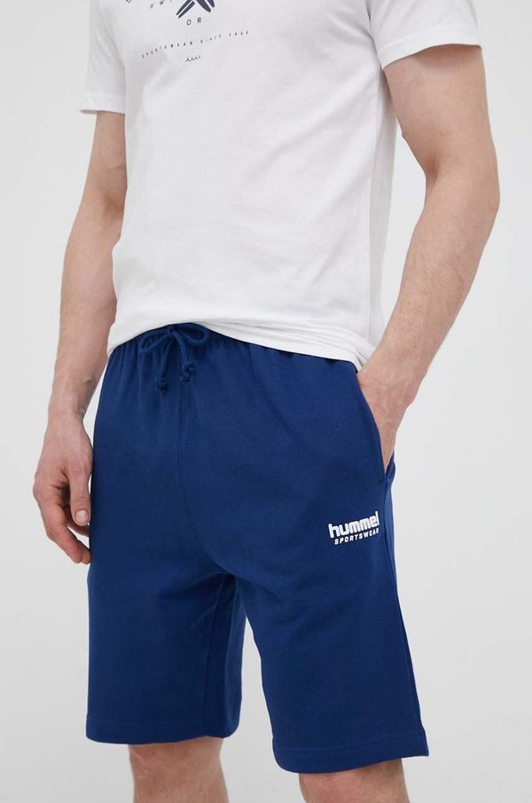 Hummel Kratke hlače Hummel moški, mornarsko modra barva