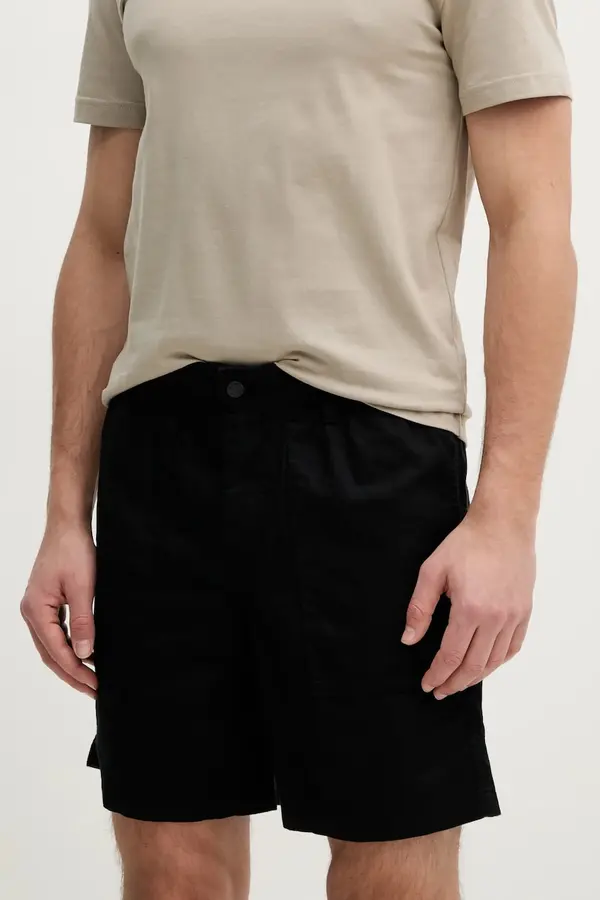 Calvin Klein Jeans Kratke hlače iz mešanice lana Calvin Klein Jeans