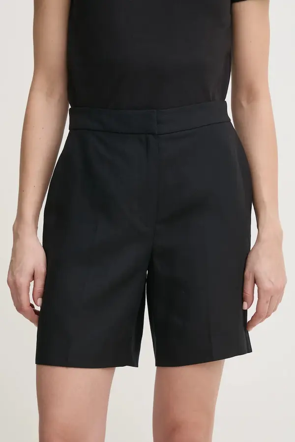 Calvin Klein Kratke hlače iz mešanice lana Calvin Klein
