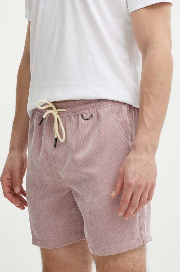 Picture Kratke hlače iz rebrastega žameta Picture Dalvik roza barva, MSH088