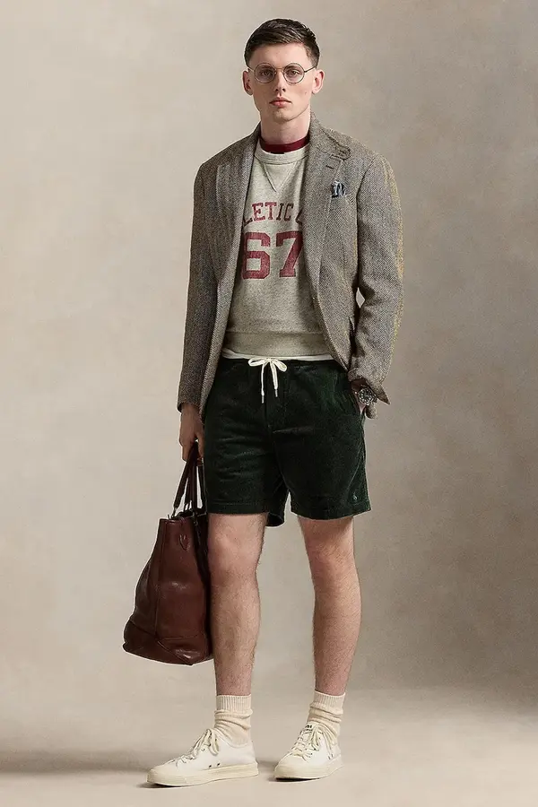 Polo Ralph Lauren Kratke hlače iz rebrastega žameta Polo Ralph Lauren