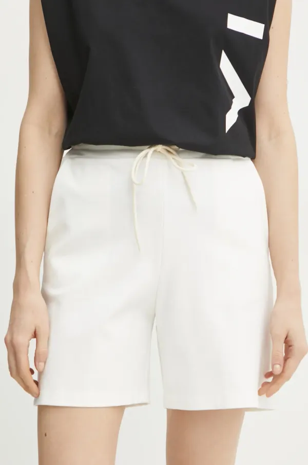 Liviana Conti Kratke hlače Liviana Conti ženske, bela barva, F5SI40