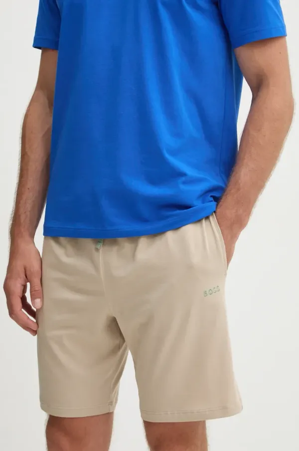 BOSS Kratke hlače lounge BOSS bež barva