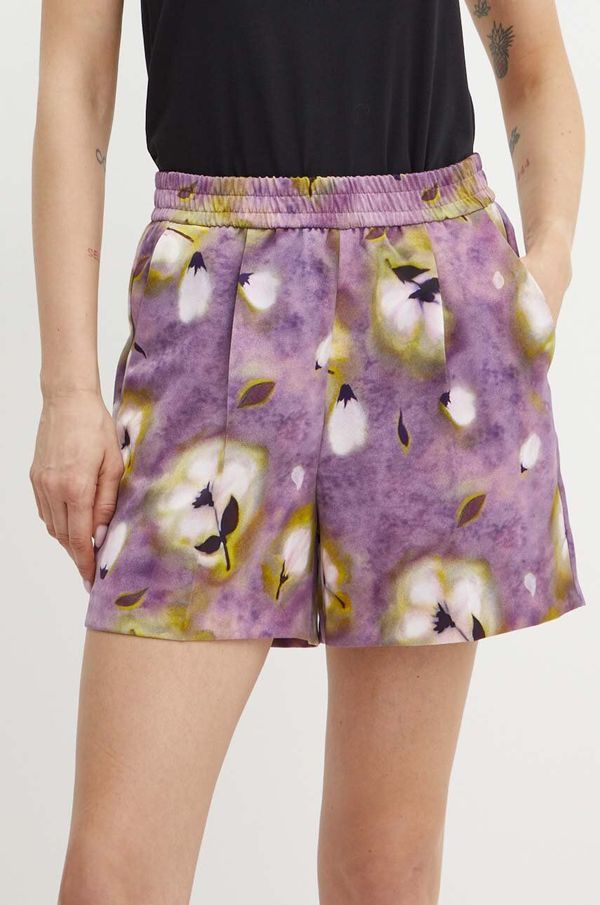 Max&Co. Kratke hlače MAX&Co. ženske, vijolična barva, 2426146021200