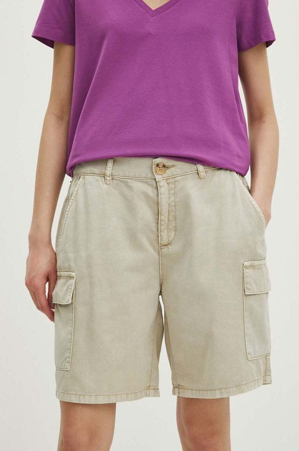 Medicine Kratke hlače Medicine ženski, bež barva