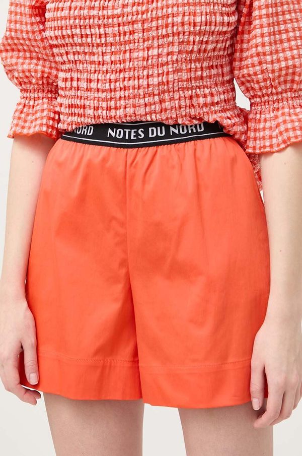 Notes du Nord Kratke hlače Notes du Nord ženski, oranžna barva