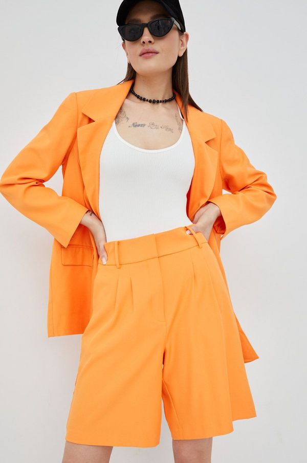 Only Kratke hlače Only ženske, oranžna barva