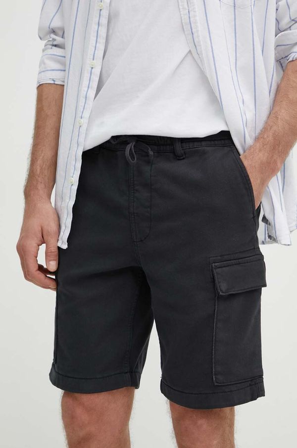 Pepe Jeans Kratke hlače Pepe Jeans GYMDIGO CARGO moške, črna barva, PM801077