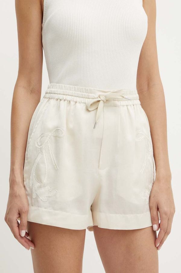 Pinko Kratke hlače Pinko ženske, bež barva, 103743 A1XM