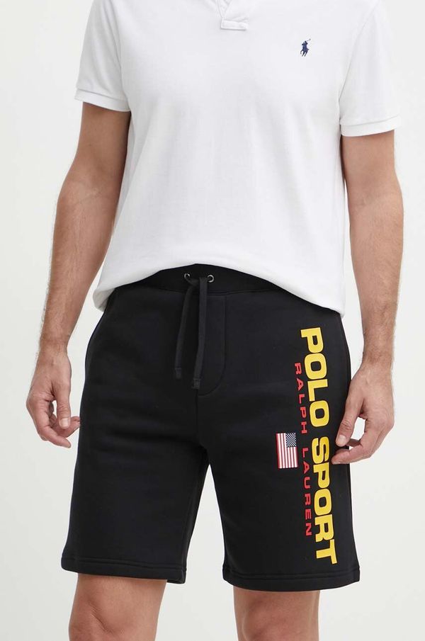 Polo Ralph Lauren Kratke hlače Polo Ralph Lauren moške, črna barva, 710835767