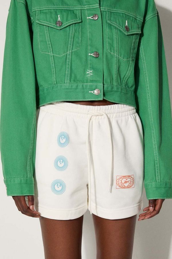 Reebok Classic Kratke hlače Reebok Classic Classic GV Short ženske, bež barva