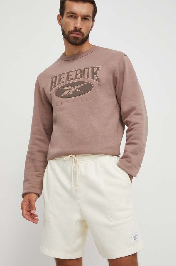 Reebok Classic Kratke hlače Reebok Classic moški, bež barva