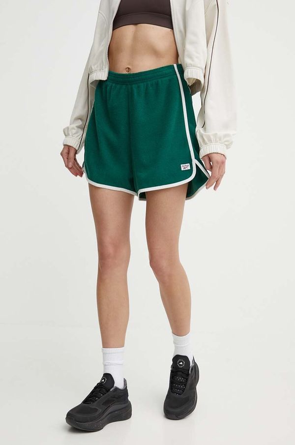 Reebok Classic Kratke hlače Reebok Classic Retro Court ženske, zelena barva, 100075521