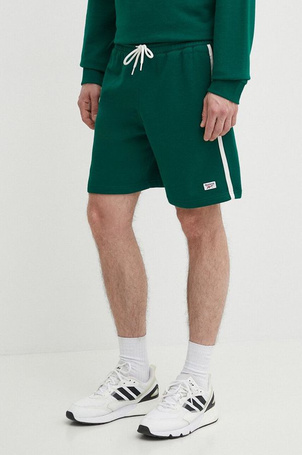 Reebok Kratke hlače Reebok Court Sport moške, zelena barva, 100075659