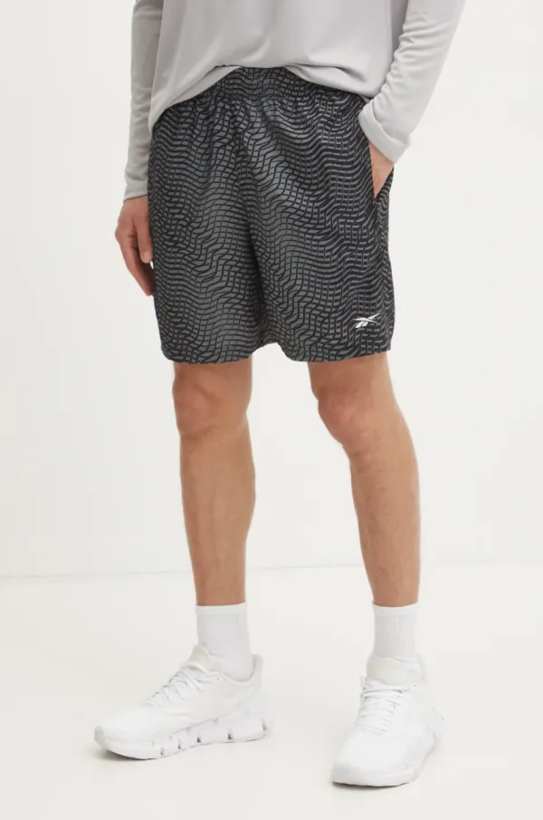 Reebok Kratke hlače Reebok moške, črna barva, 100214891