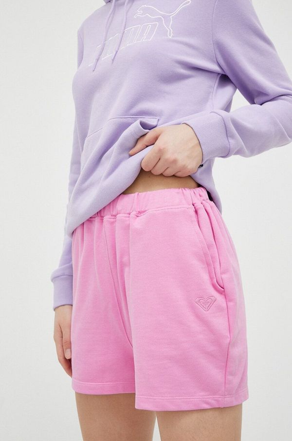 Roxy Kratke hlače Roxy Essential Energy ženske, roza barva