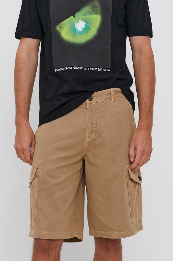 Sisley Kratke hlače Sisley moške, bež barva