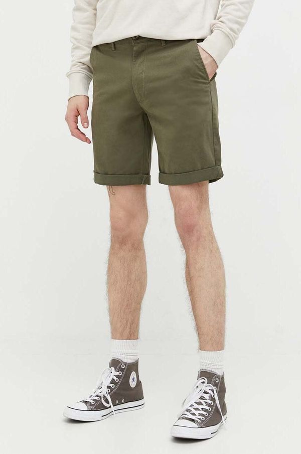 Solid Kratke hlače Solid moški, zelena barva