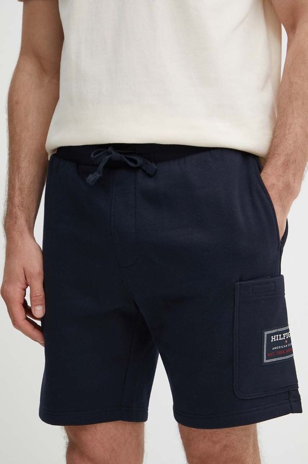 Tommy Hilfiger Kratke hlače Tommy Hilfiger moške, mornarsko modra barva, MW0MW36145