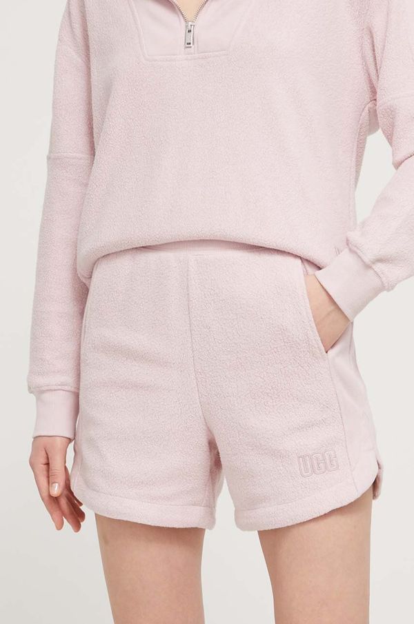 Ugg Kratke hlače UGG ženske, roza barva, 1152769