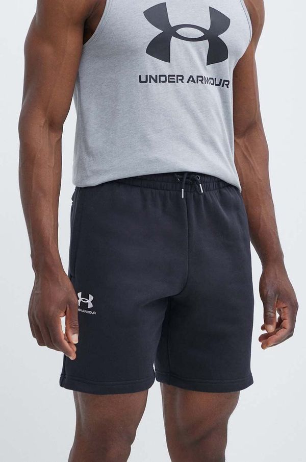 Under Armour Kratke hlače Under Armour moški, črna barva