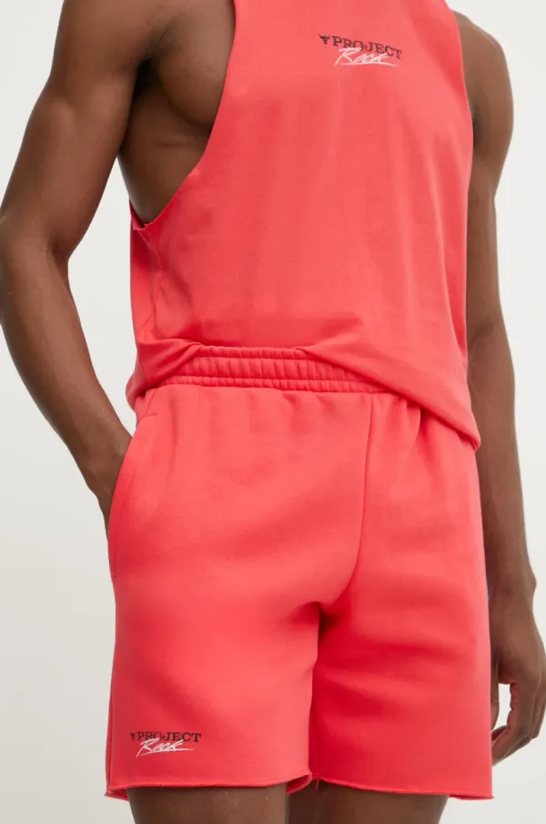 Under Armour Kratke hlače Under Armour Project Rock rdeča barva, 1389918