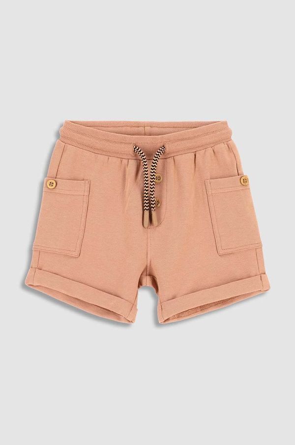 Coccodrillo Kratke hlače za dojenčka Coccodrillo oranžna barva