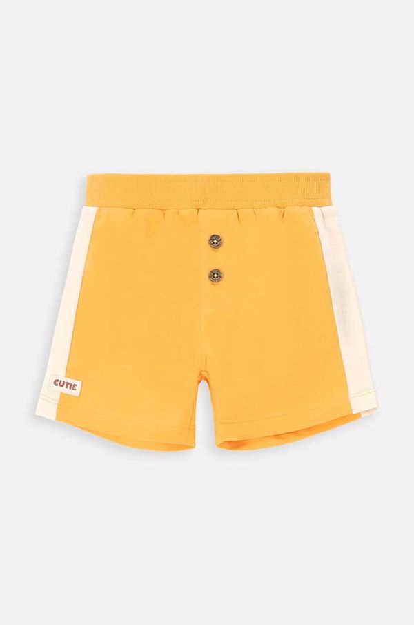 Coccodrillo Kratke hlače za dojenčka Coccodrillo rumena barva