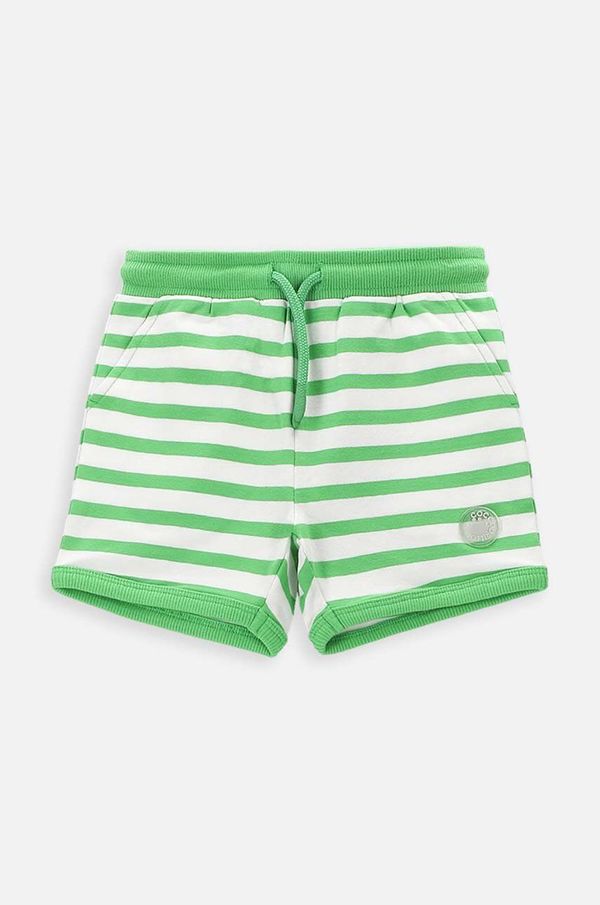 Coccodrillo Kratke hlače za dojenčka Coccodrillo zelena barva