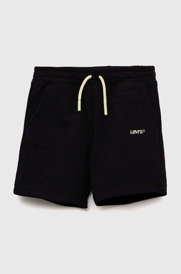 Levi's Kratke hlače za dojenčka Levi's črna barva