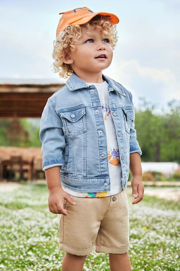 Mayoral Kratke hlače za dojenčka Mayoral bež barva