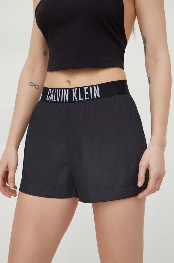 Calvin Klein Kratke hlače za na plažo Calvin Klein črna barva