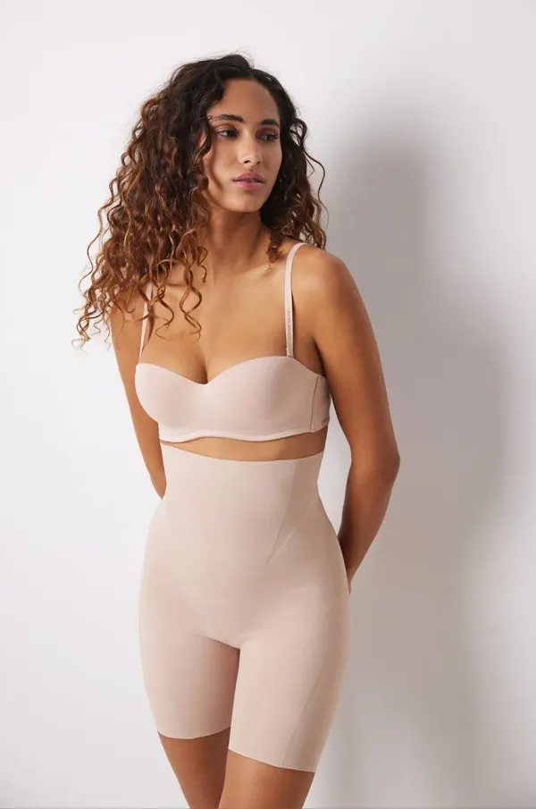 women'secret Kratke hlače za oblikovanje postave women'secret SHAPE MICRO BONDING ženske, bež barva, 5182794