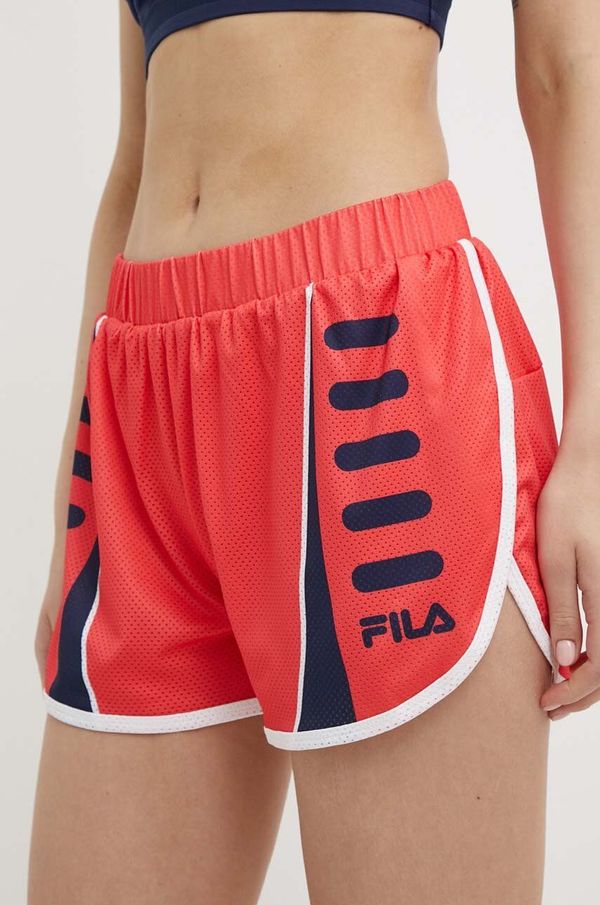 Fila Kratke hlače za tek Fila Ruffec oranžna barva, FAW0718