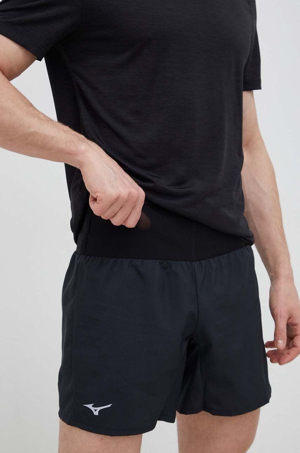 Mizuno Kratke hlače za tek Mizuno Multi Pocket črna barva