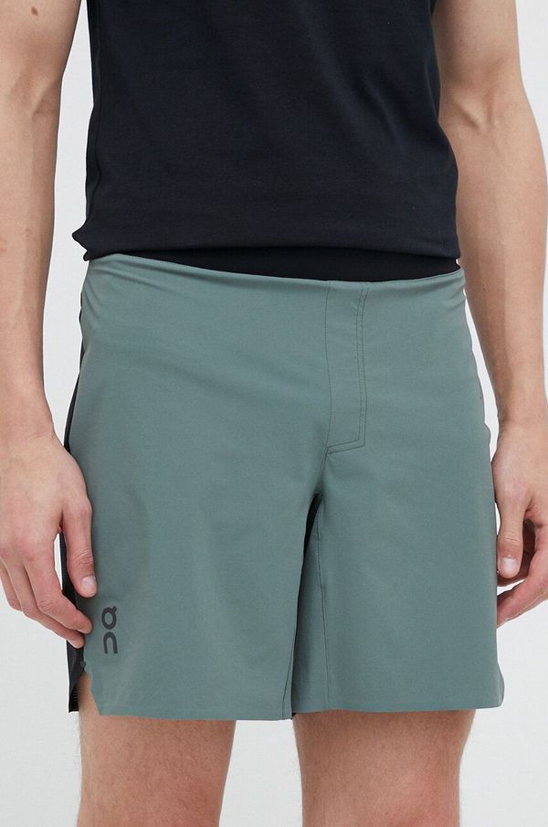 On-running Kratke hlače za tek On-running Lightweight zelena barva