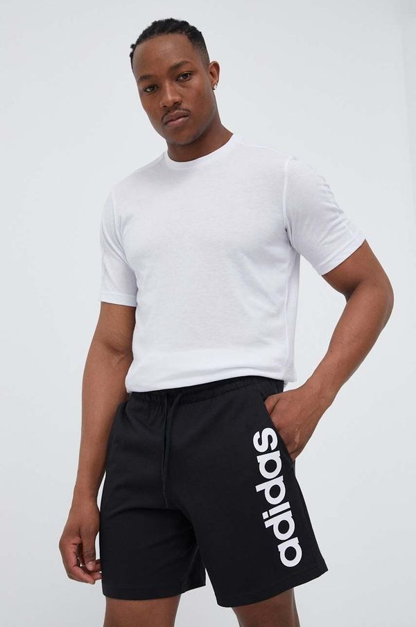 adidas Kratke hlače za vadbo adidas črna barva