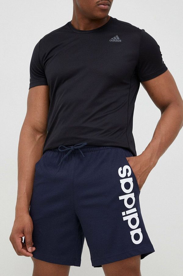 adidas Kratke hlače za vadbo adidas mornarsko modra barva