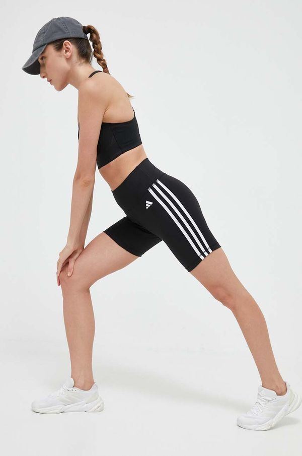 adidas Performance Kratke hlače za vadbo adidas Performance Training Essentials ženske, črna barva