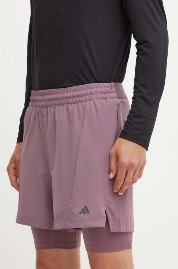 adidas Performance Kratke hlače za vadbo adidas Performance Yoga vijolična barva, IY1633