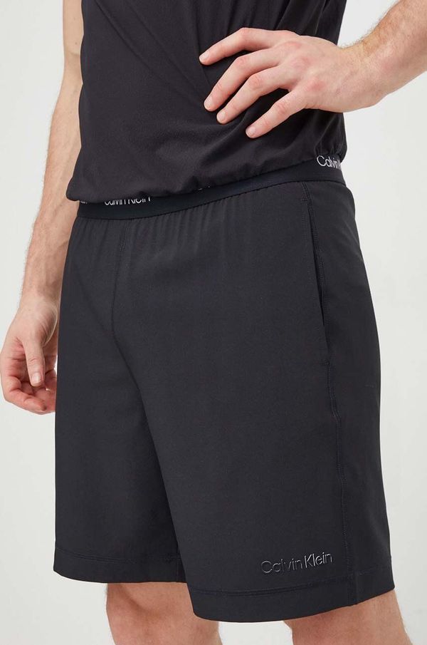 Calvin Klein Performance Kratke hlače za vadbo Calvin Klein Performance črna barva