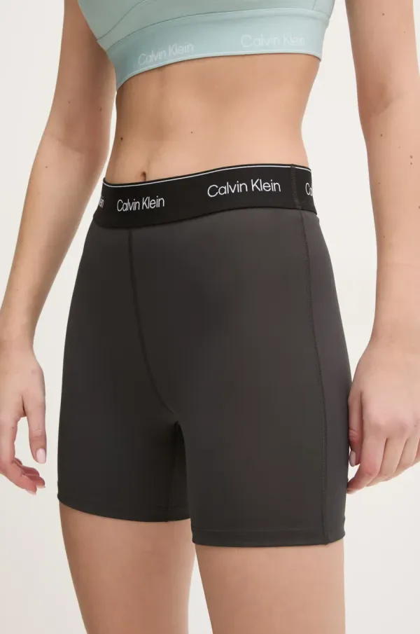 Calvin Klein Performance Kratke hlače za vadbo Calvin Klein Performance črna barva, LVGWS5L706