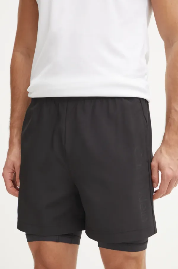 Calvin Klein Performance Kratke hlače za vadbo Calvin Klein Performance črna barva
