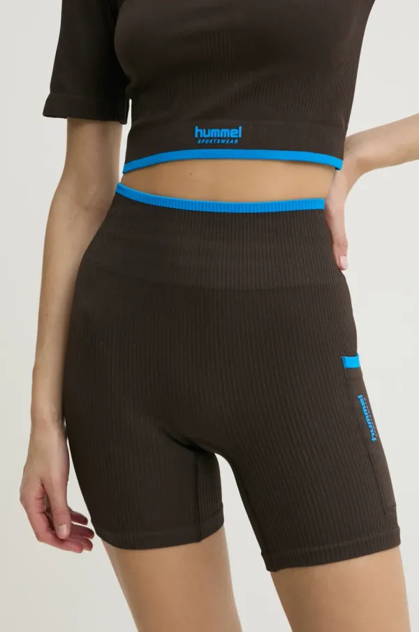 Hummel Kratke hlače za vadbo Hummel rjava barva, 227630