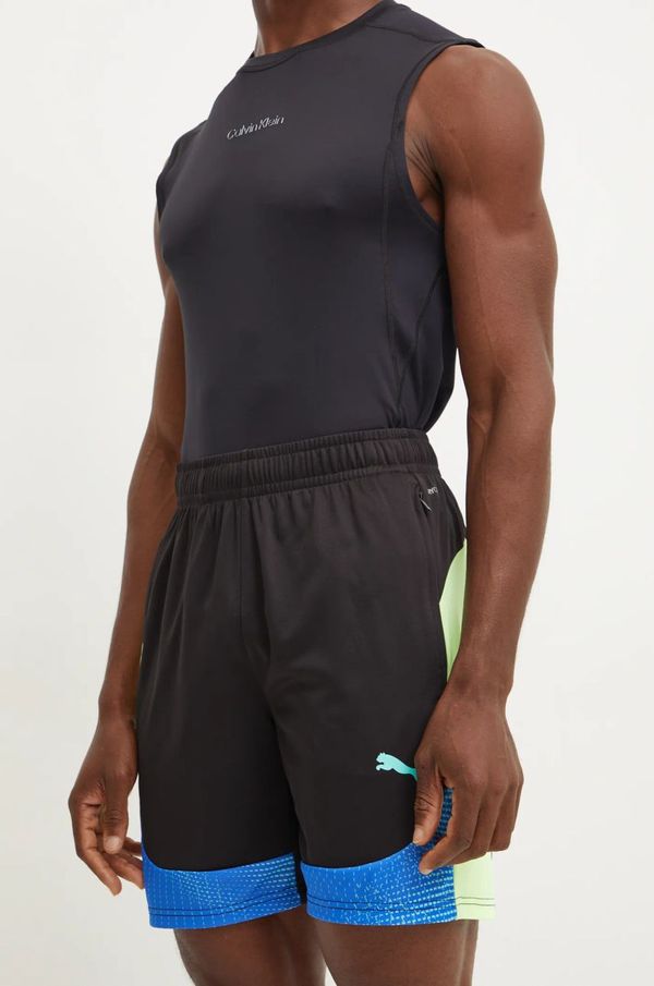 Puma Kratke hlače za vadbo Puma individualFINAL črna barva, 659584